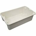 Mfg Tray Molded Fiberglass Nest and Stack Tote 780208 - 17-7/8" x10"-5/8" x 5" White 780208-5269